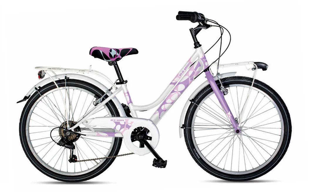 Velomarche CITY REDMOON LADY 24" 6V Bici Bambina