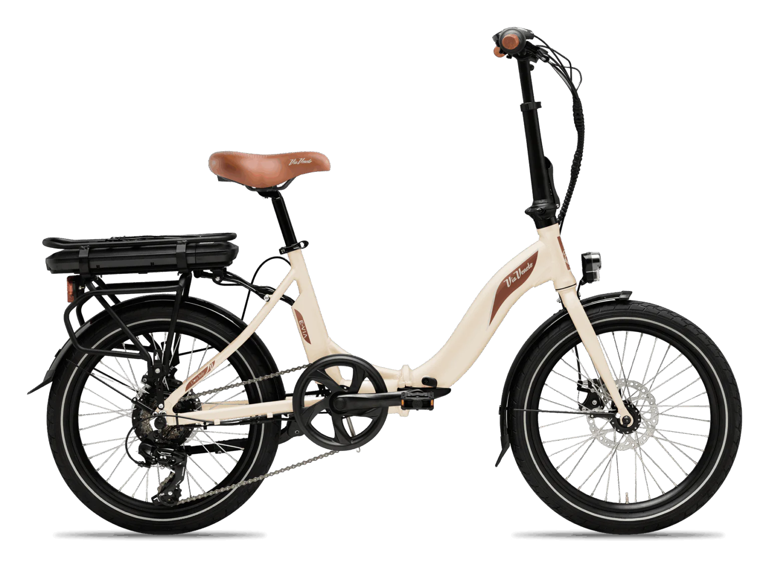 Via Veneto E-VIA City E-Bike 20" colore Beige Cappuccino