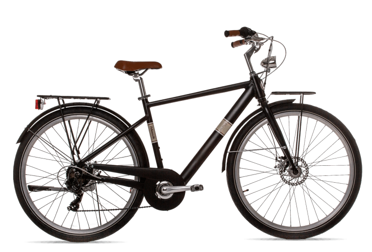 Via Veneto OLIVER MAN City E-Bike colore Nero polvere di Caffè opaco