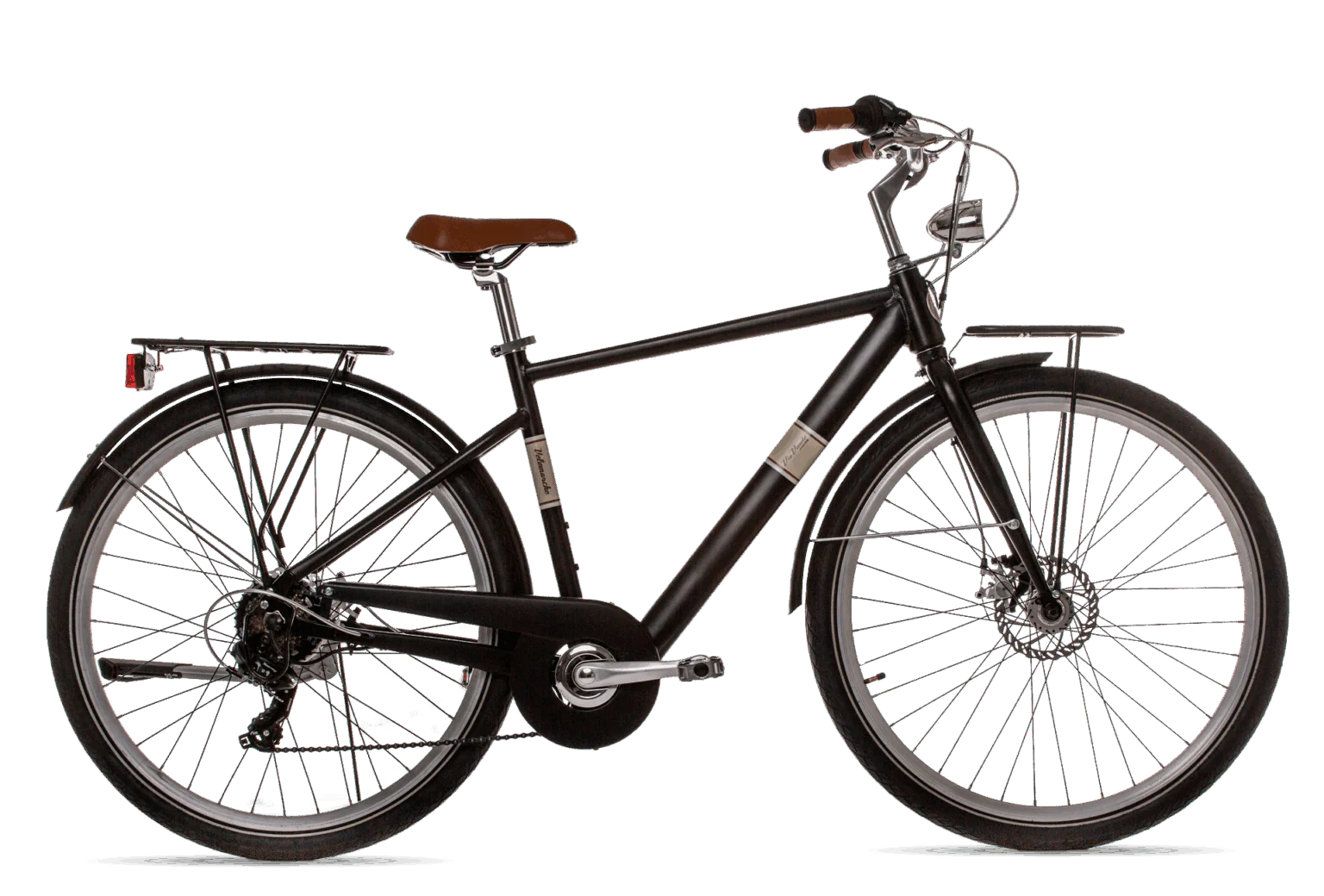 Via Veneto OLIVER MAN City E-Bike colore Nero polvere di Caffè opaco