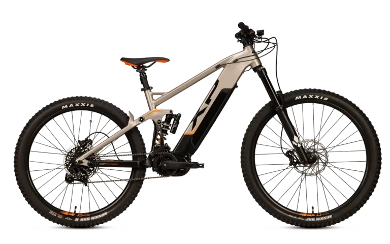XP X-FLOW 2 MTB E-Bike vista laterale completa con assetto mullet