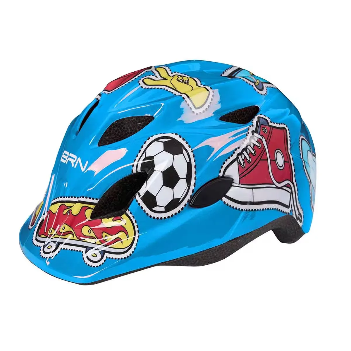BRN STICKY casco bimbo colore blu vista frontale
