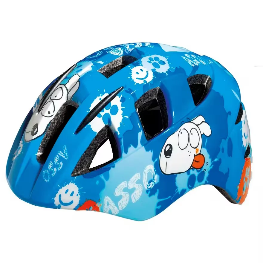 BRN ASSO casco bimbo colore blu vista frontale