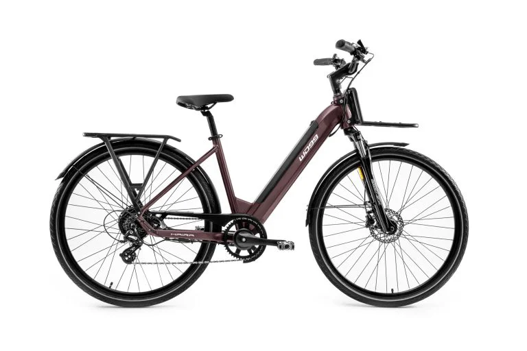 Worldimension HAIRA LUX 26 City E-Bike colore Shiny Metallic Bordeaux