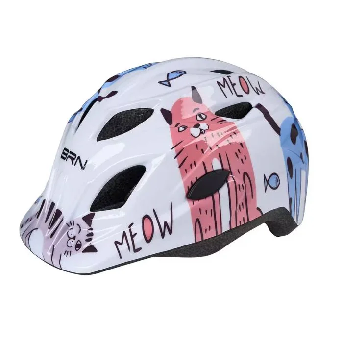 BRN MEOW casco bimbo con fantasia gattino vista frontale